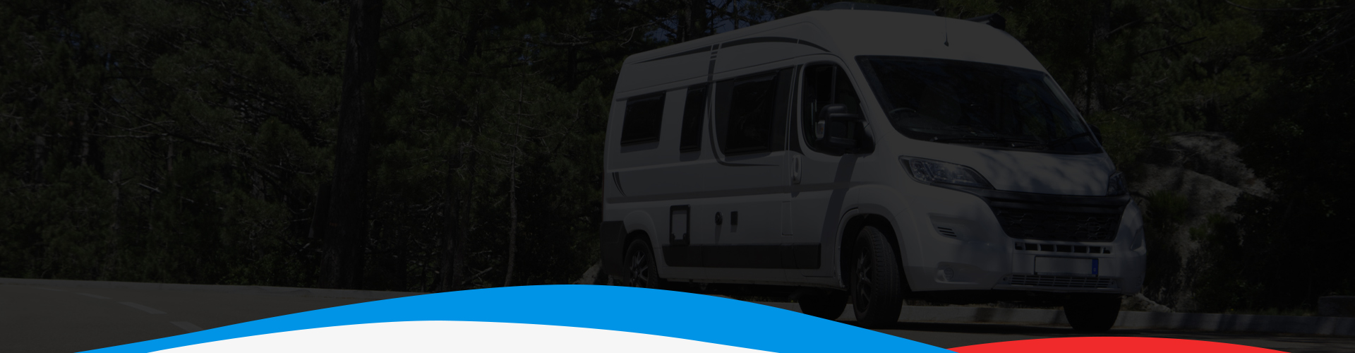 White Class B RV